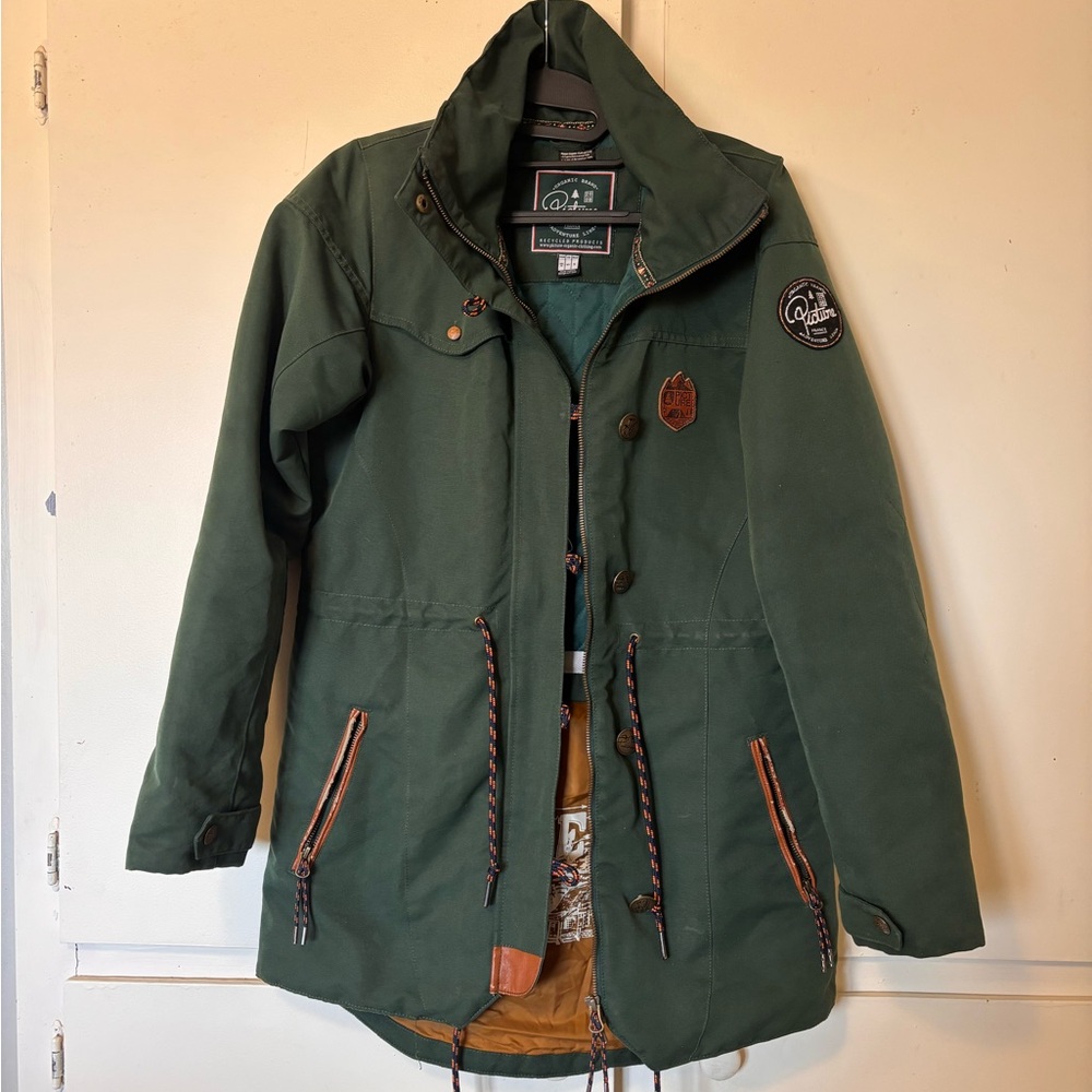 Picture organic clothing green parka coat